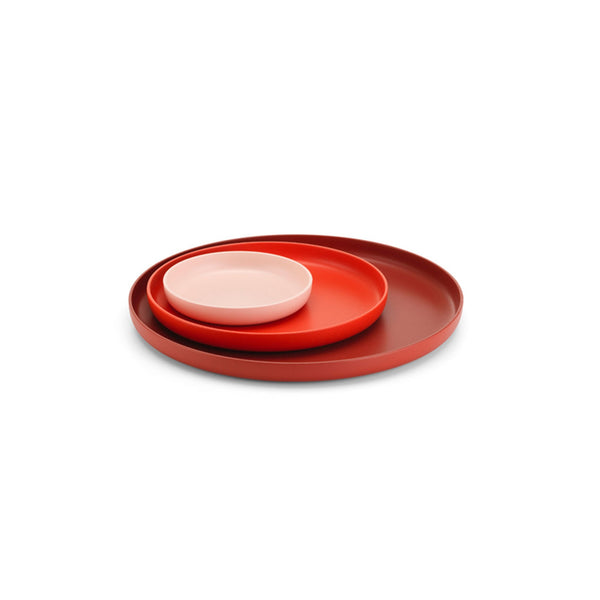 Set Of 3 Trays - Red